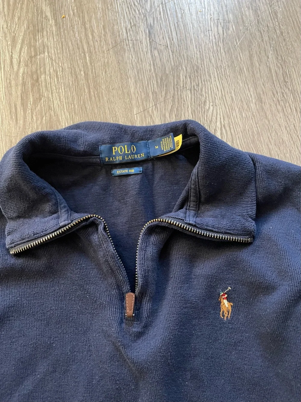 Polo Ralph Lauren estate rob quarter zip sweater